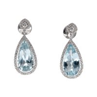 Pendientes Crivelli Mujer Acquamarina in Oro blanco Acquamarina 372-3679-MOD